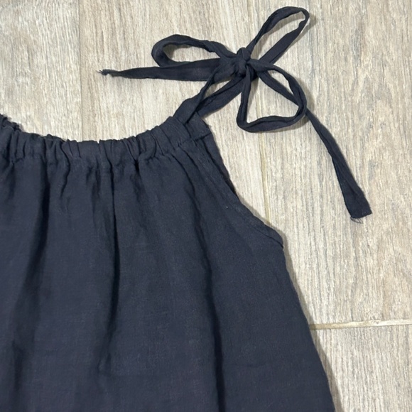 LIKE NEW! Women's Bellambra Navy Linen Babydoll Tank - SMALL - Picture 1 of 7